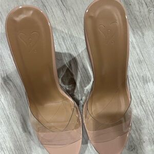 Clear Heel Wedges